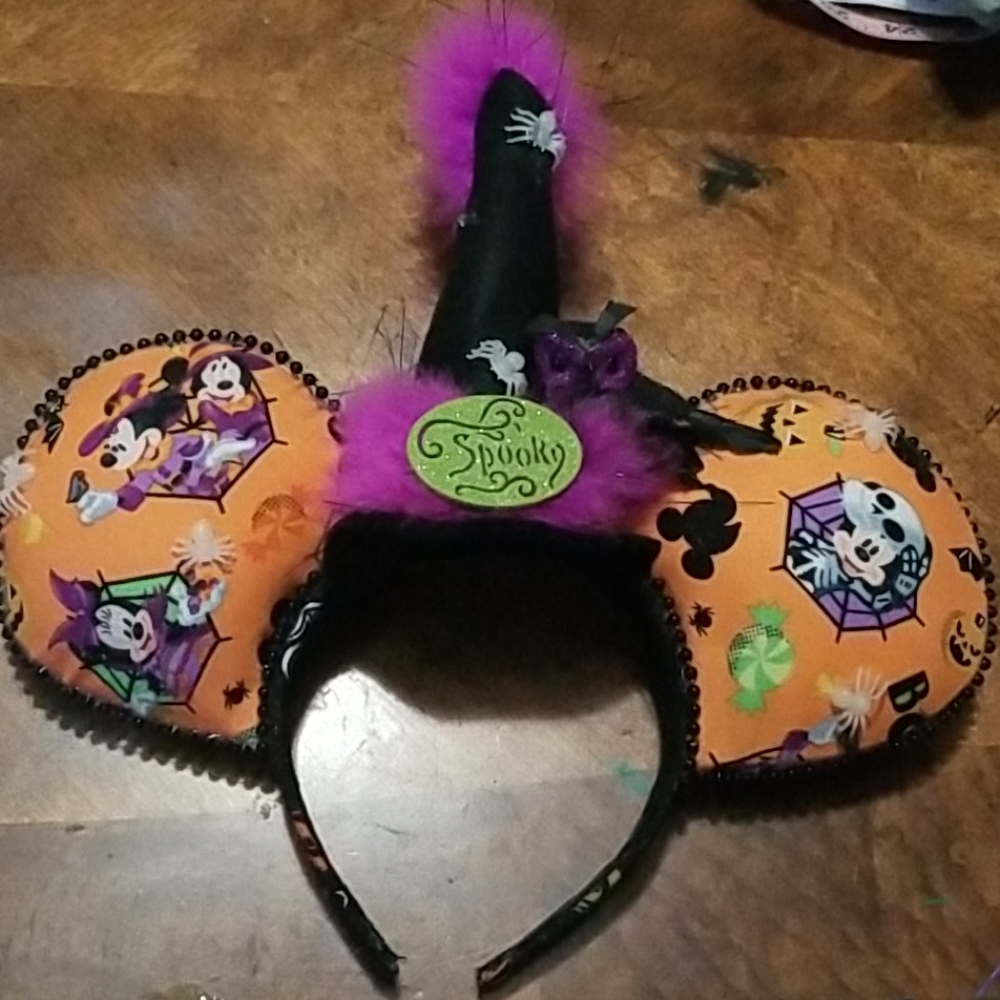 Halloween Witch Minnie Mouse Ears Headband